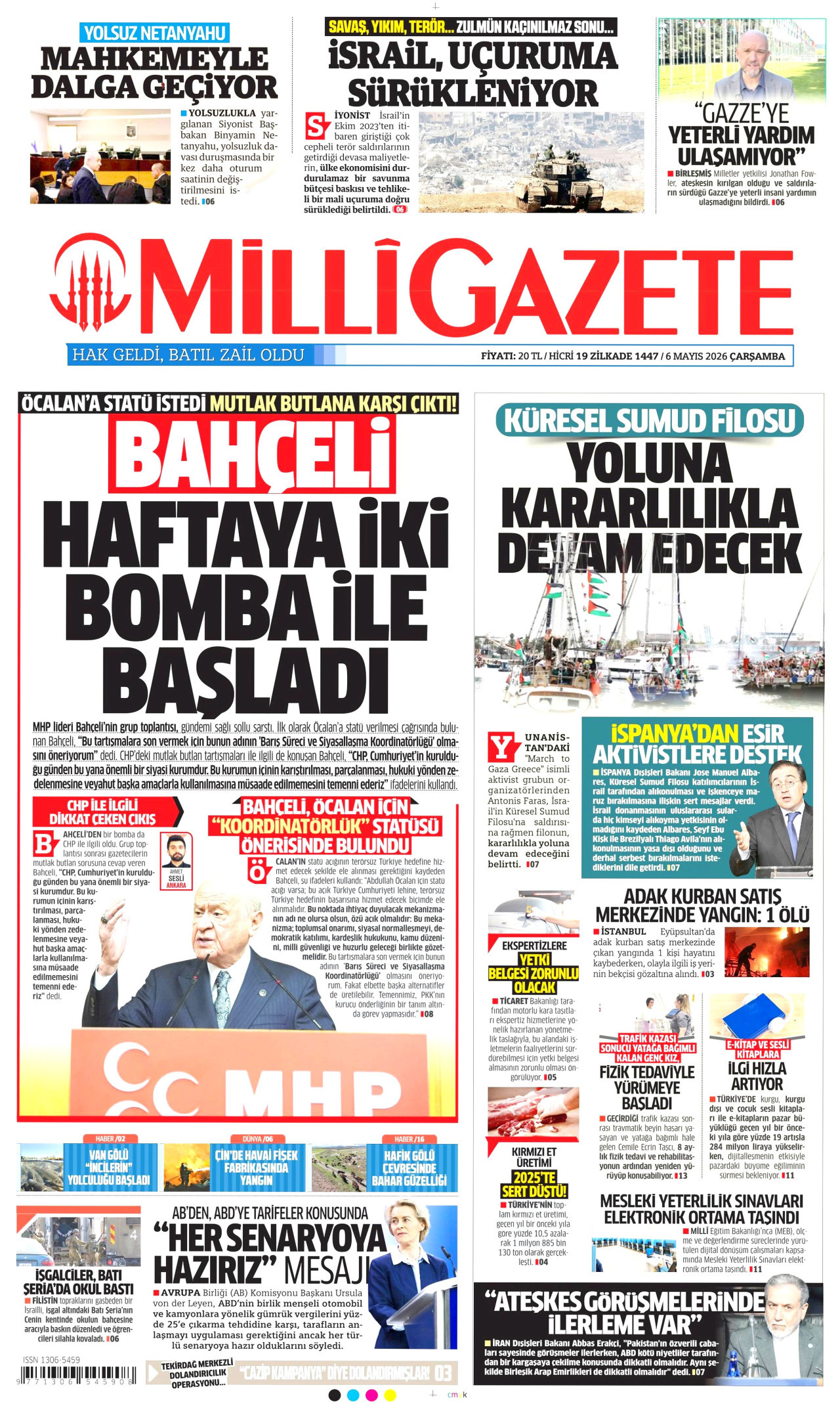 Gazeteler manşetine hangi haberleri taşıdı? İşte 6 Mayıs Çarşamba gazete manşetleri
