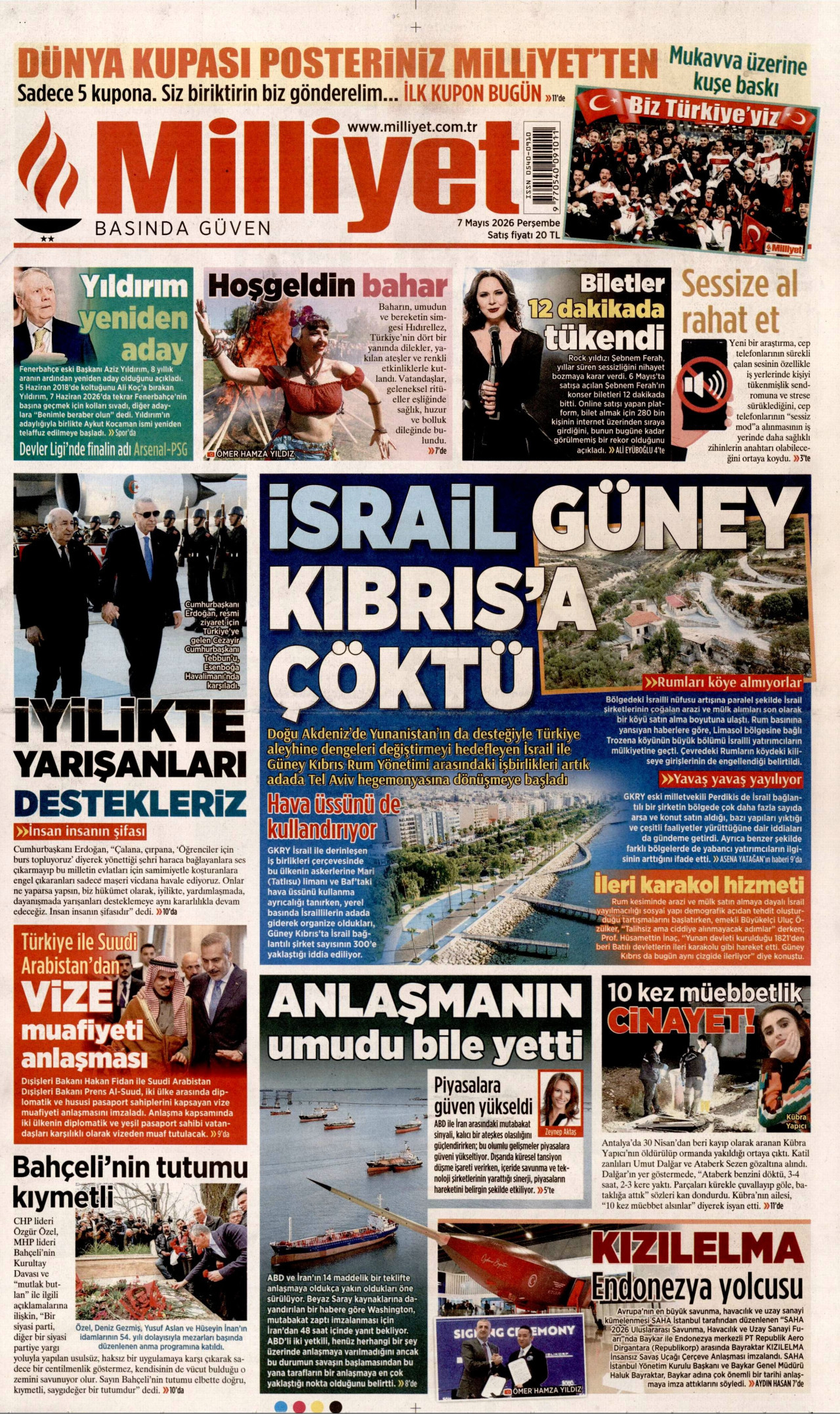 Gazeteler manşetine hangi haberleri taşıdı? İşte 7 Mayıs Perşembe gazete manşetleri