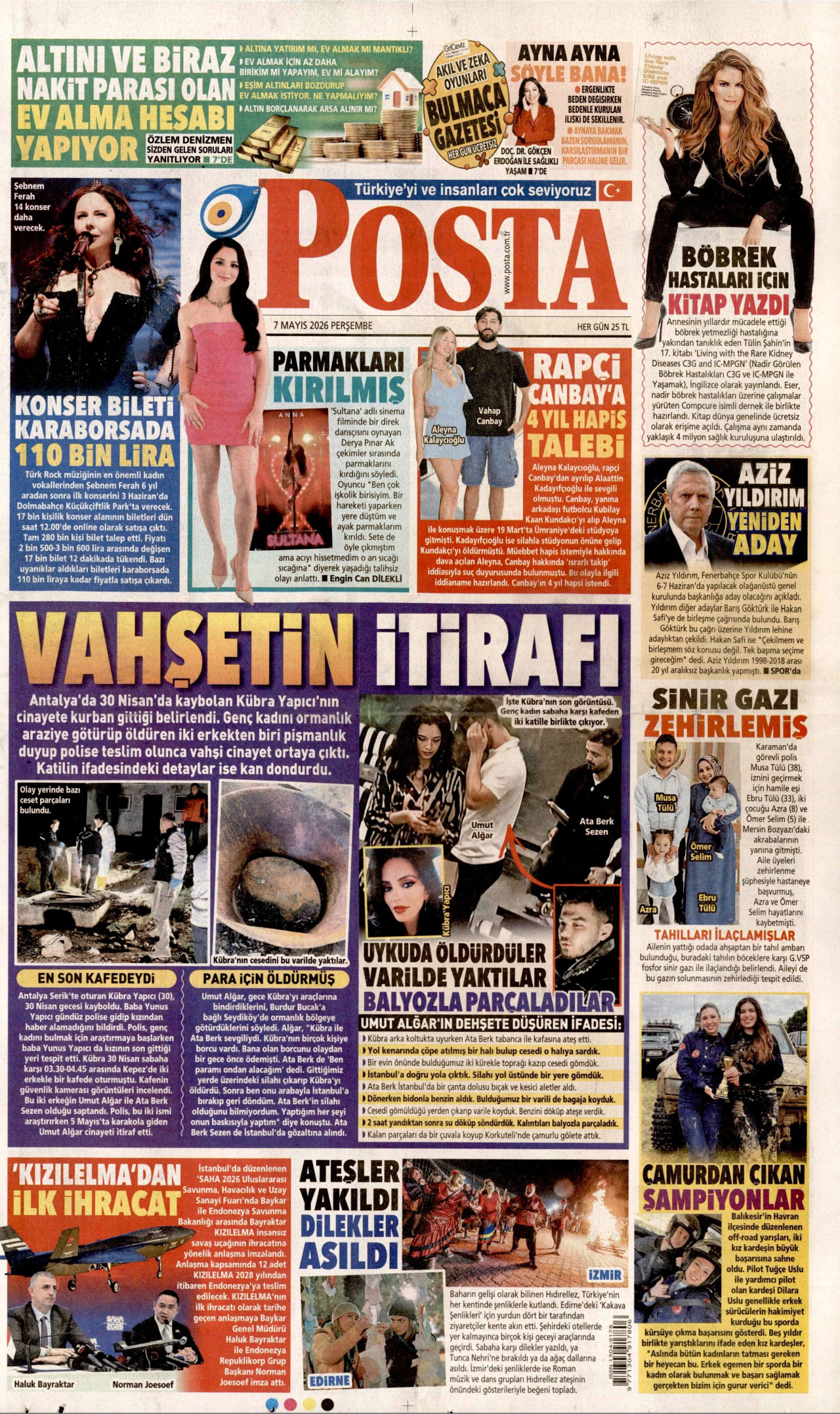Gazeteler manşetine hangi haberleri taşıdı? İşte 7 Mayıs Perşembe gazete manşetleri