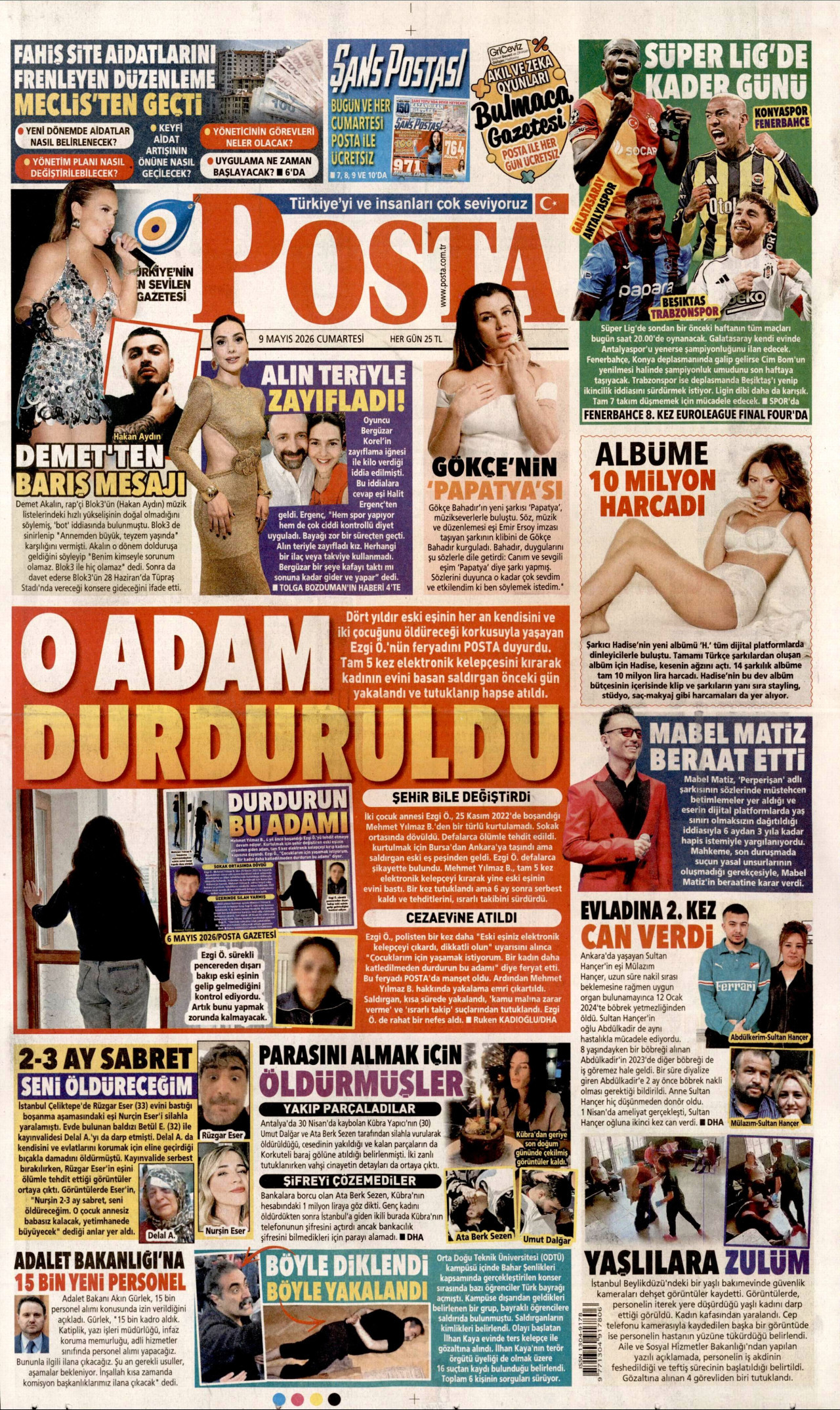 Gazeteler manşetine hangi haberleri taşıdı? İşte 9 Mayıs Cumartesi gazete manşetleri
