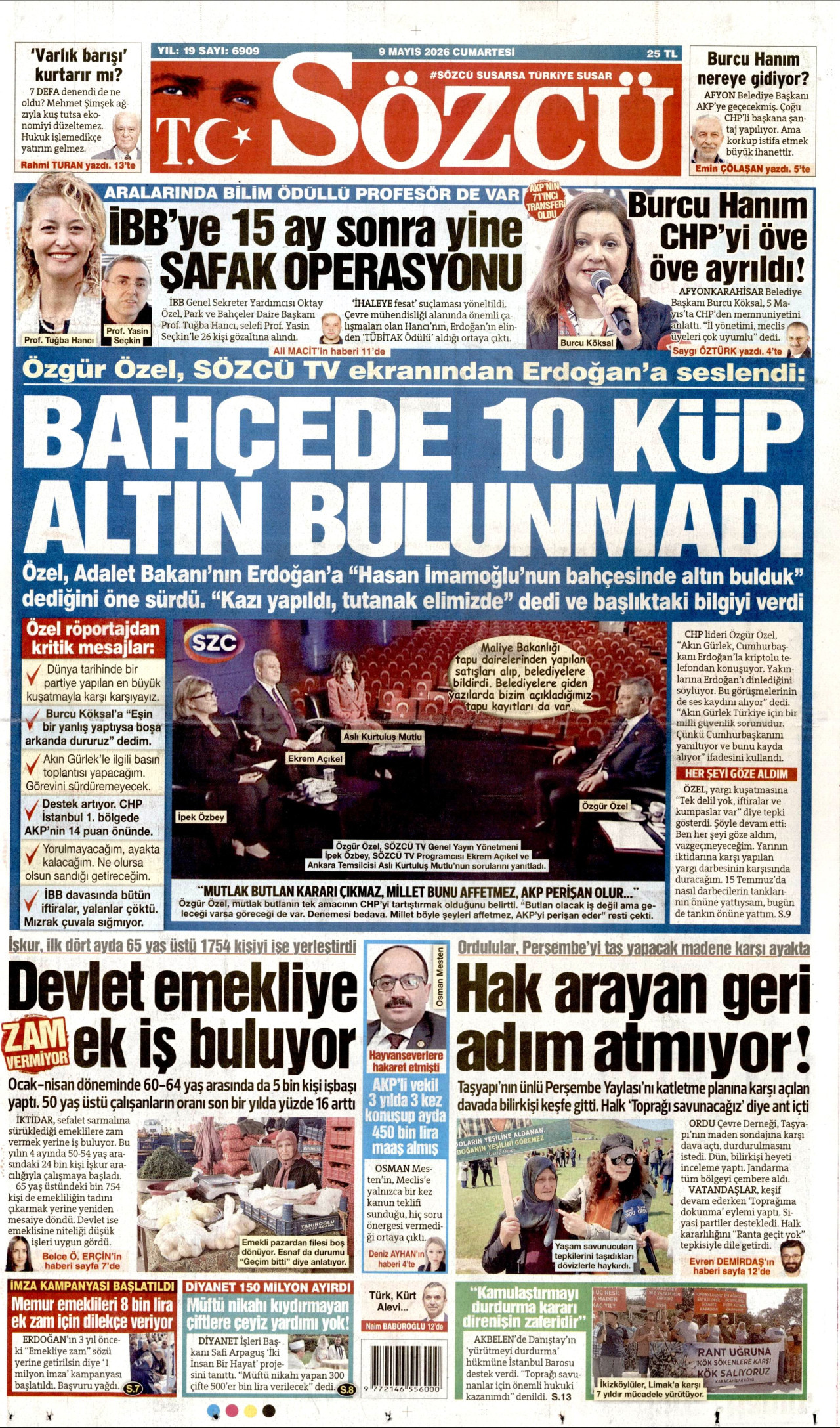 Gazeteler manşetine hangi haberleri taşıdı? İşte 9 Mayıs Cumartesi gazete manşetleri