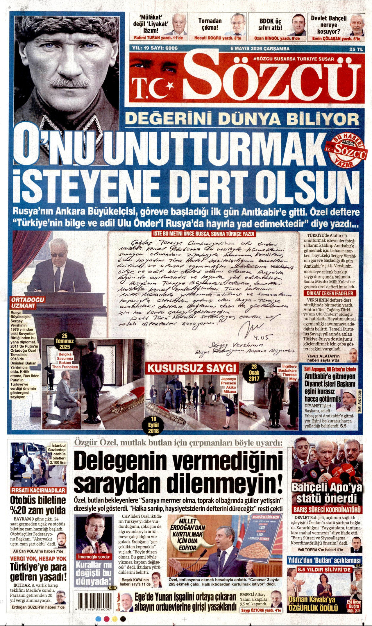 Gazeteler manşetine hangi haberleri taşıdı? İşte 6 Mayıs Çarşamba gazete manşetleri
