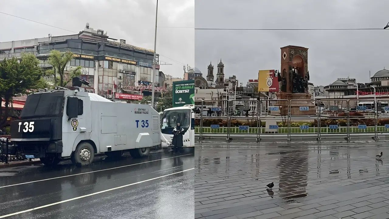 İstanbul’da 1 Mayıs Emek ve Dayanışma Günü kapsamında Taksim Meydanı’na