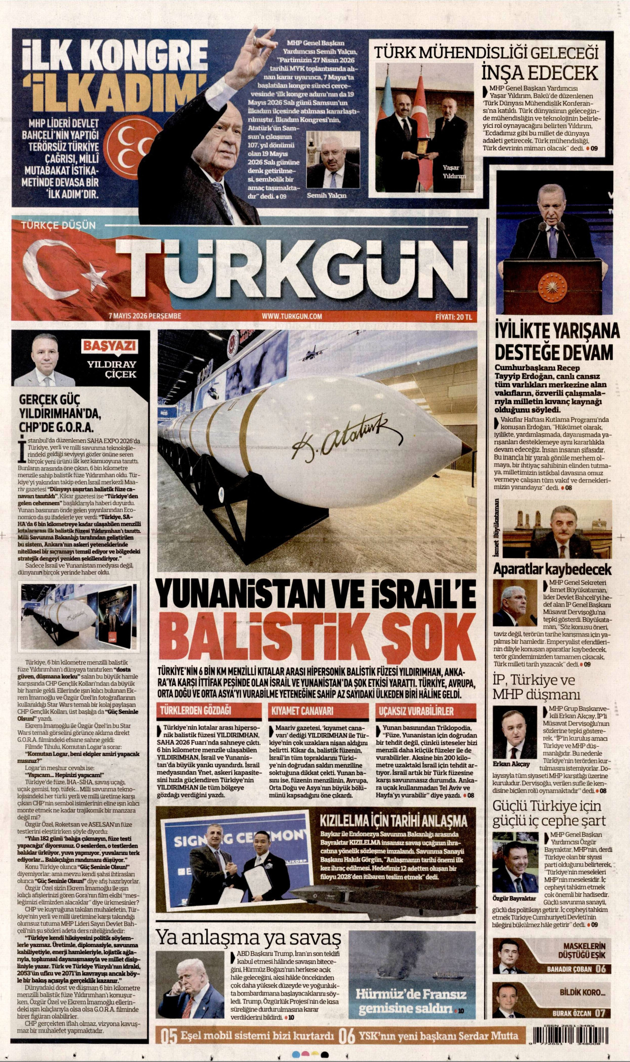 Gazeteler manşetine hangi haberleri taşıdı? İşte 7 Mayıs Perşembe gazete manşetleri