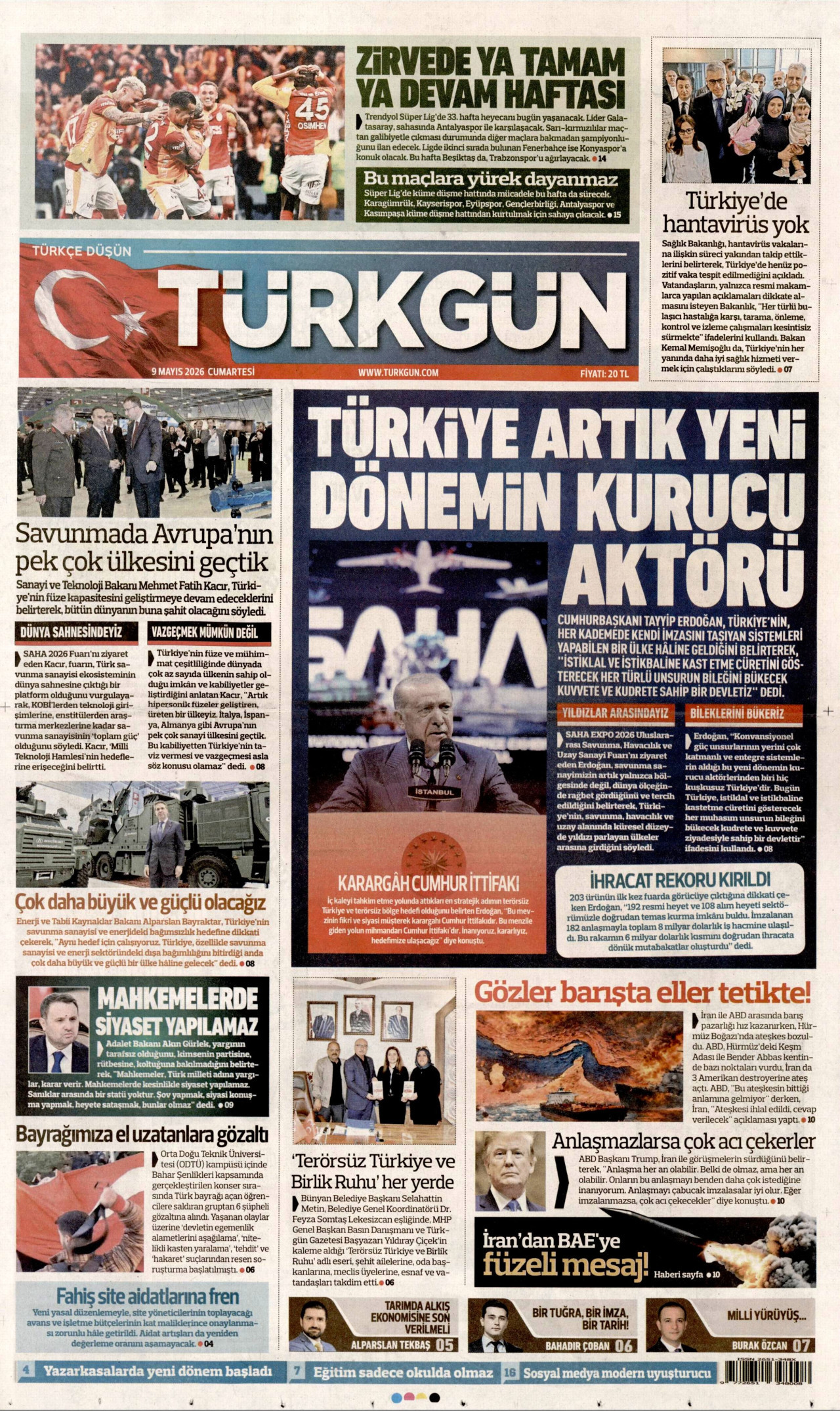 Gazeteler manşetine hangi haberleri taşıdı? İşte 9 Mayıs Cumartesi gazete manşetleri