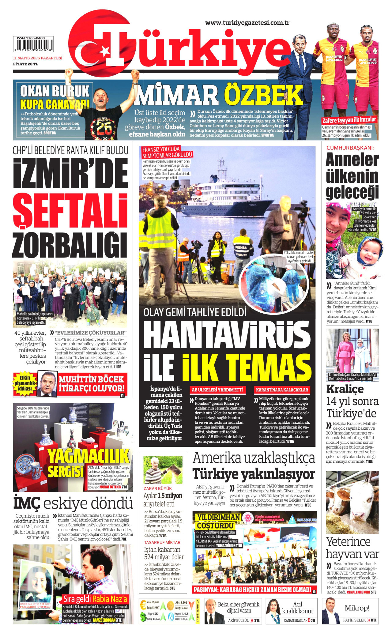Gazeteler manşetine hangi haberleri taşıdı? İşte 11 Mayıs Pazartesi gazete manşetleri