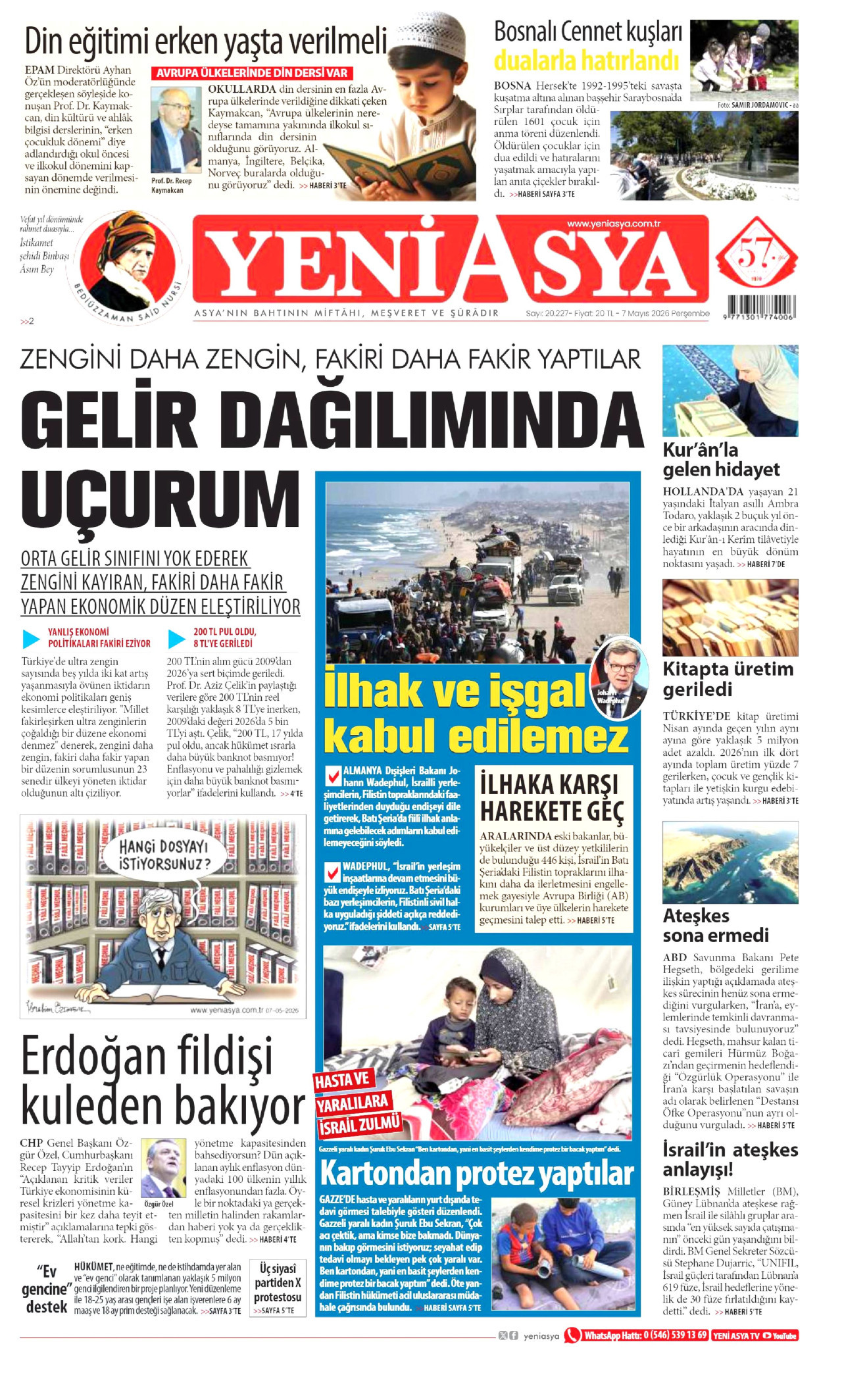 Gazeteler manşetine hangi haberleri taşıdı? İşte 7 Mayıs Perşembe gazete manşetleri