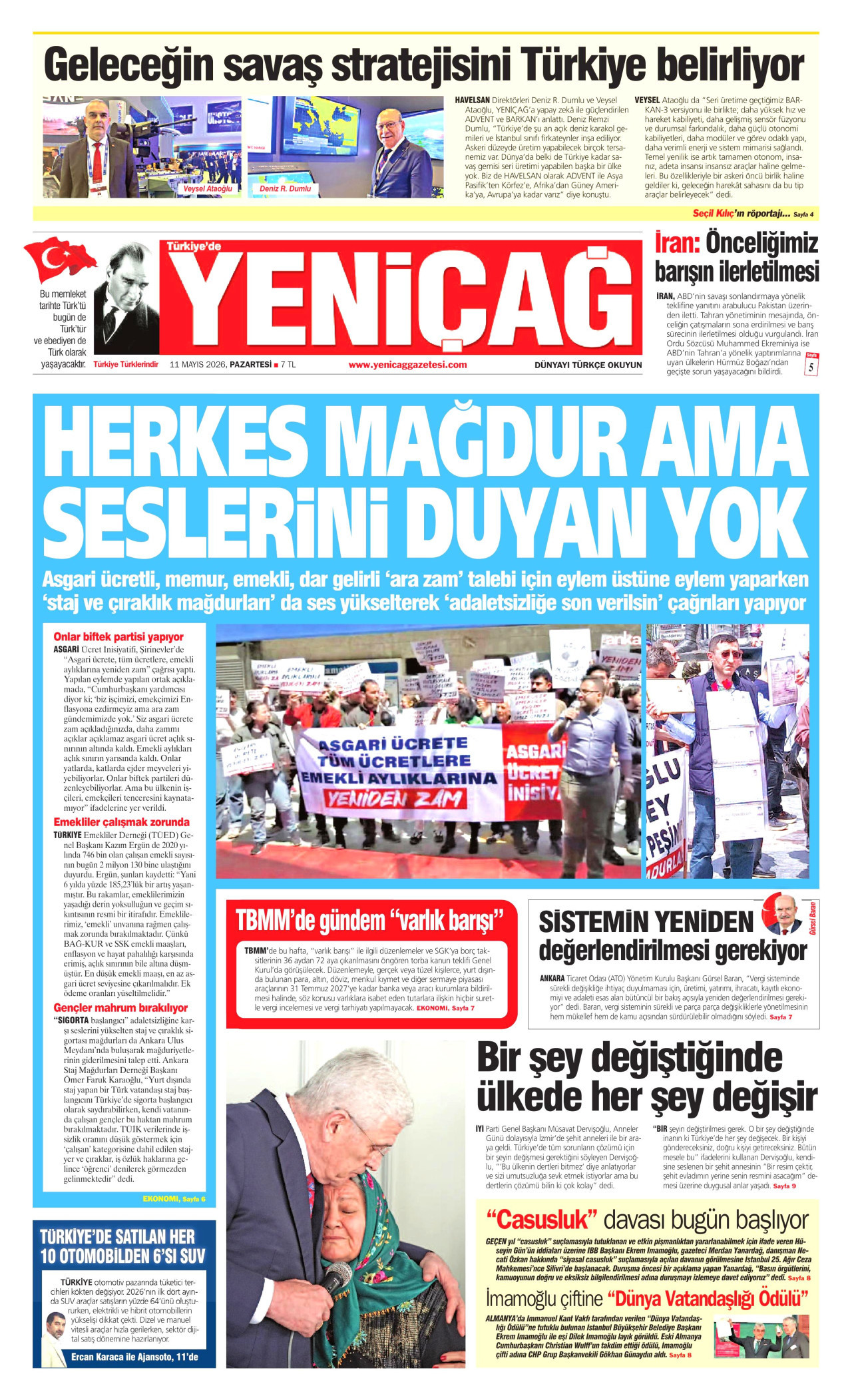 Gazeteler manşetine hangi haberleri taşıdı? İşte 11 Mayıs Pazartesi gazete manşetleri